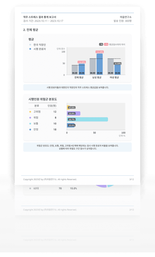 기업용 조직 진단서